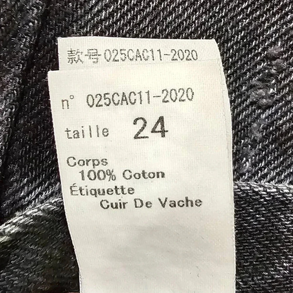 MOUSSY VINTAGE Kelley Tapered Denim Jeans Black Size 24 - Picture 8 of 9